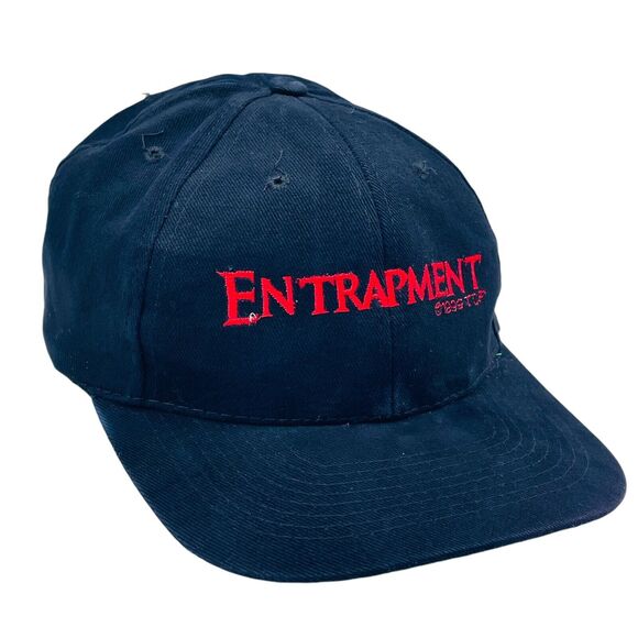 Entrapment 1999 Movie Hat Cap Promo Sean Connery Catherine Zeta-Jones VTG 90S - Picture 3 of 6